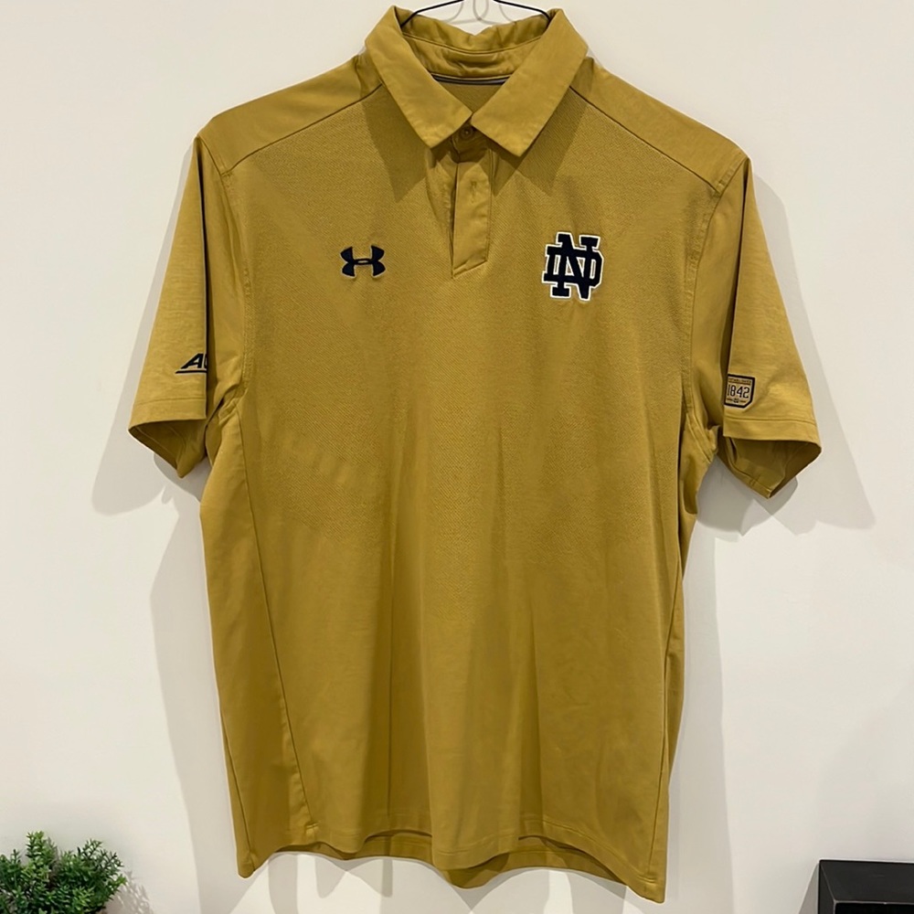 Gold Notre Dame Mens Polo